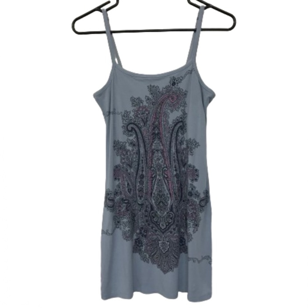 Athleta Paisley Print Blue Boho Tank Top 40054